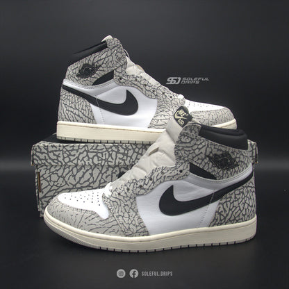 Jordan 1 Retro High OG White Cement - US 10.5 [USED]