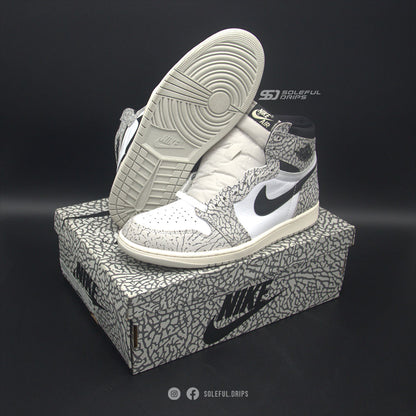 Jordan 1 Retro High OG White Cement - US 10.5 [USED]